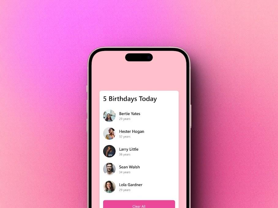 birthday reminder Mockups